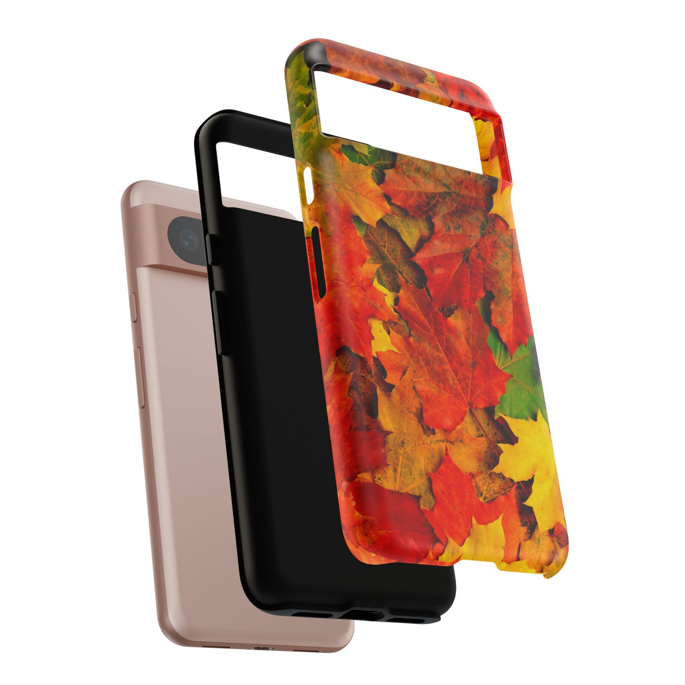 Fall Leaves Impact Resistant, Cute Phone Cases for Samsung S24, S23, S22, S21, IPhone 15 pro Iphone 14 pro Iphone 13 IPhone 12 Iphone 11