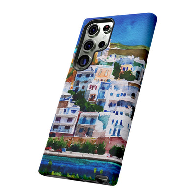 Impact Resistant, Greece House, Cute Phone Cases for Samsung S24, S23, S22, S21, IPhone 15 pro Iphone 14 pro Iphone 13 IPhone 12 Iphone 11