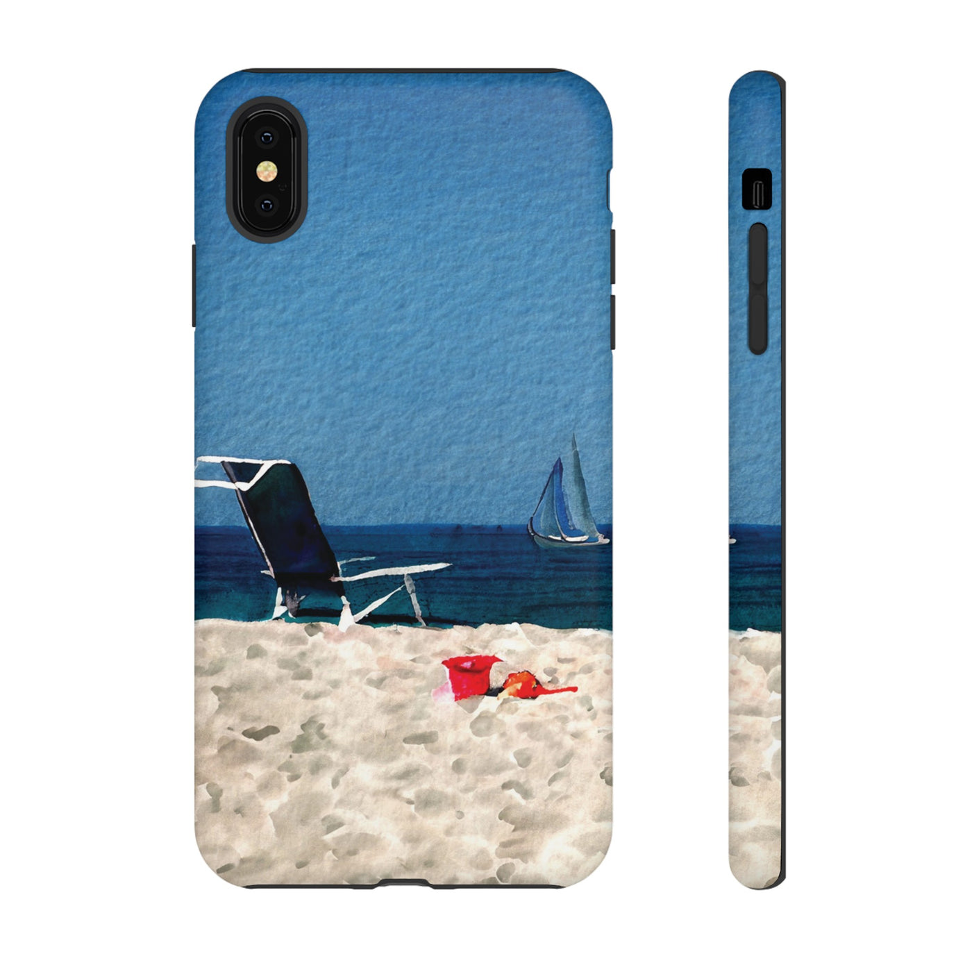 Cute Samsung Case | Cool Iphone Case | Summer Blue Beach Chair, Samsung S24, S23, S22, S21, IPhone 15 Case | Iphone 14 Case, Iphone 13 Case