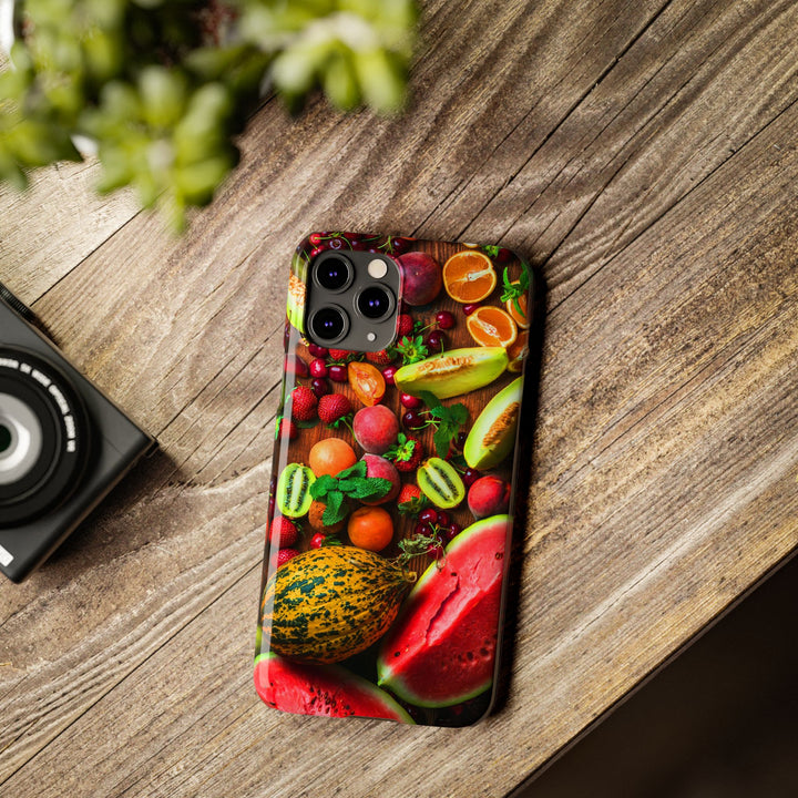 Slim Fall Fruit Collage Phone Cases for Iphone 16 | iPhone 15 Case | iPhone 15 Pro Max Case, Iphone 14, Iphone 14 Pro Max, Iphone 13, Slim Mom Dad Gift - Studio40ParkLane
