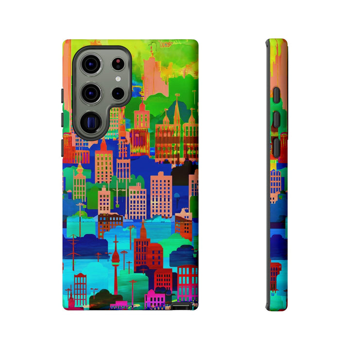 Cute Samsung Case | Cool Iphone Case | Summer City Skyline, Samsung S24, S23, S22, S21, IPhone 15 Case | Iphone 14 Case, Iphone 13 Case - Studio40ParkLane