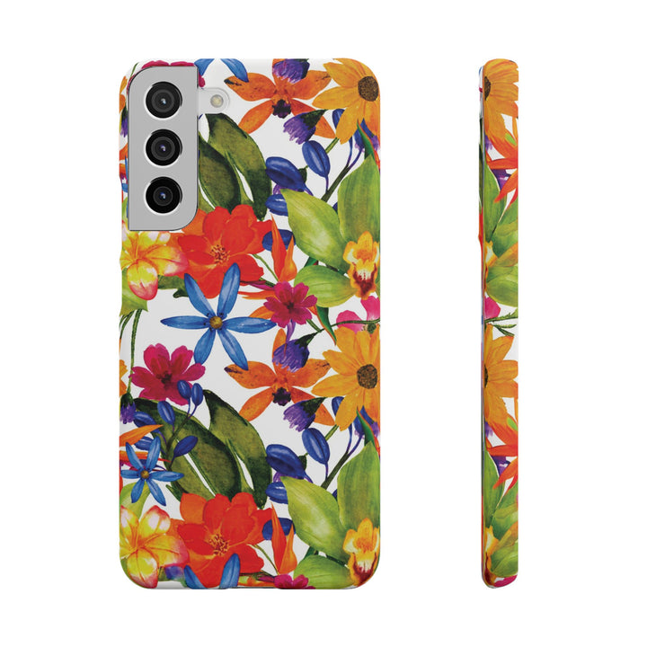 Sleek Snap Colorful Flowers Cute Phone Case for iPhone 16 15 14 13 12 11 X Xs Max Xr Pro Plus Samsung Galaxy S24 S23 S22 S21 S20 Note Ultra