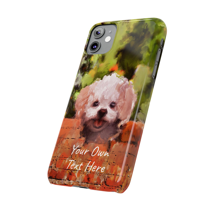 Slim Personalized Cute iPhone Cases - | iPhone 15 Case | iPhone 15 Pro Max Case, Iphone 14 Case, Iphone 14 Pro Max, Iphone 13, Bichon Frise Dog - Studio40ParkLane