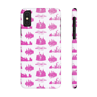 New York Skyline Pink Collage Coquette Gift for Her Cute Phone Cases for Iphone 16 Pro Max | iPhone 15 Case | iPhone 15 Pro Max Case, Iphone 14, Iphone 14 Pro Max, Iphone 13 12 11 8 7