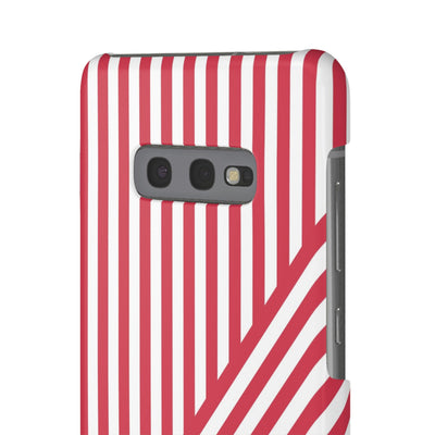 Aesthetic Winterberry Red Stripes Cute Phone Case Sleek Snap - For iPhone 17 Pro Max iPhone 16 Pro iPhone 15 Iphone 14 Plus 13 Pro 12 11 10 Gift - Studio40ParkLane