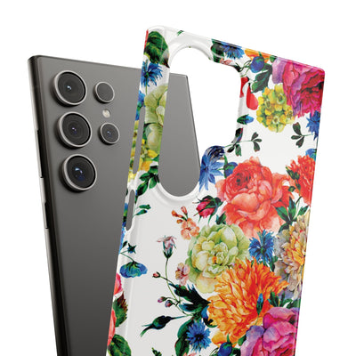 Snap Spring Flowers Cute Phone Cases for Samsung S24, S23, S22, S21, S20, Plus and Ultra, Iphone 16 Pro Max, Iphone 15, 14, 13, 12, 11, 10 - Studio40ParkLane
