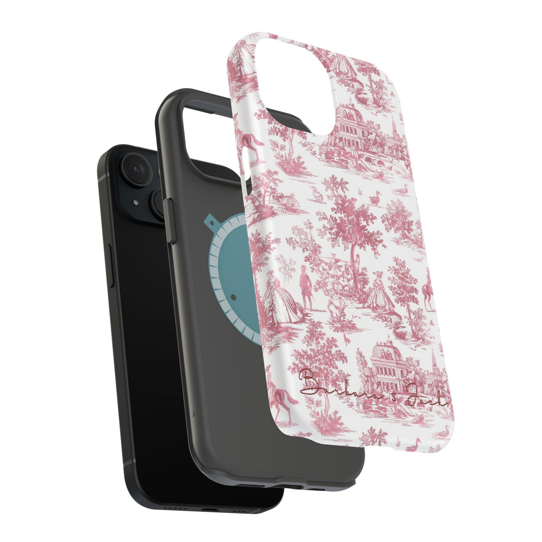 Magsafe French Toile Personalized Initial Custom Gift Cute Phone Cases for Iphone 16 Pro Max | iPhone 15, Pro Max Case, Iphone 14, 13, 12, 11, 10 - Studio40ParkLane