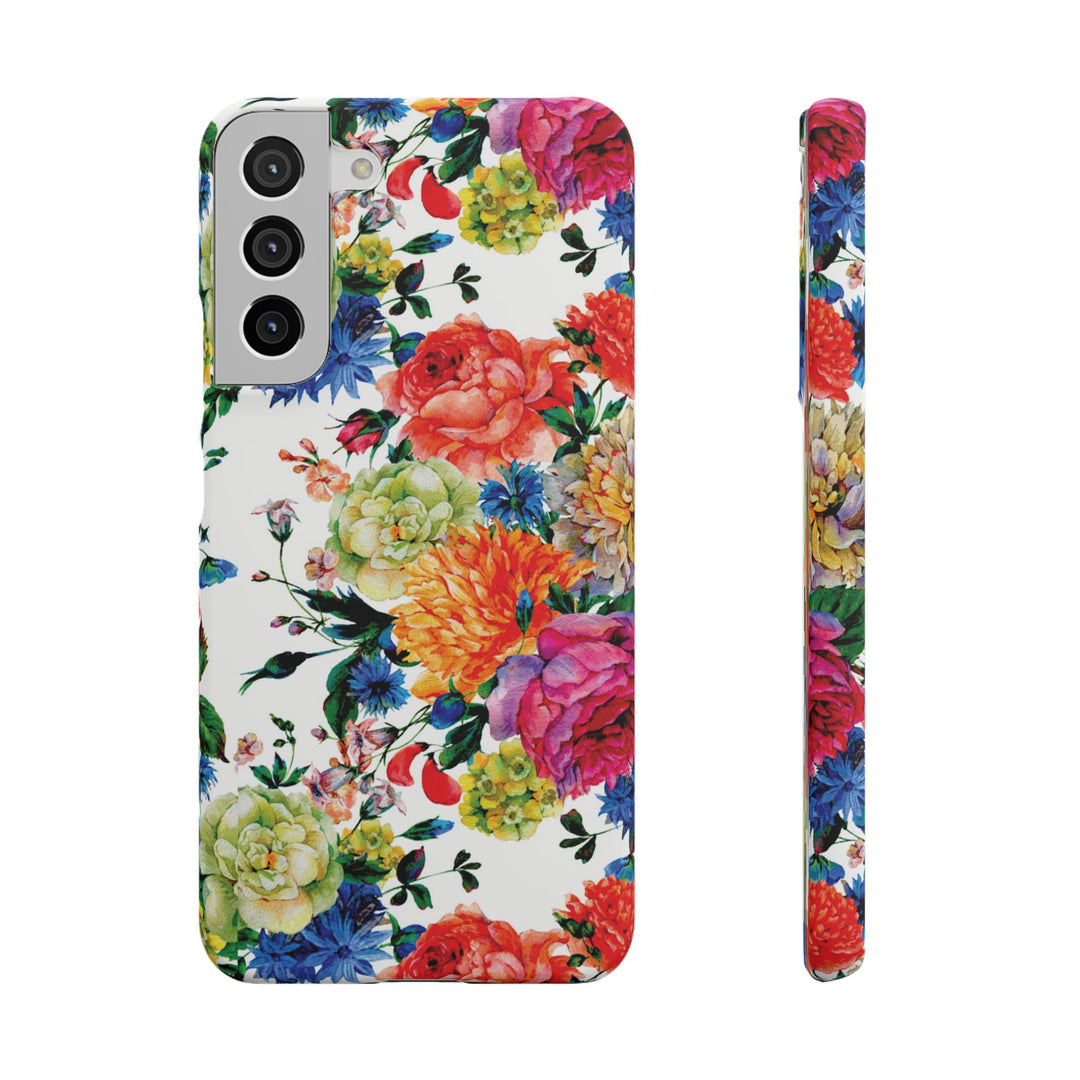 Sleek Snap Colorful Flowers Cute Phone Case for iPhone 16 15 14 13 12 11 X Xs Max Xr Pro Plus Samsung Galaxy S24 S23 S22 S21 S20 Note Ultra