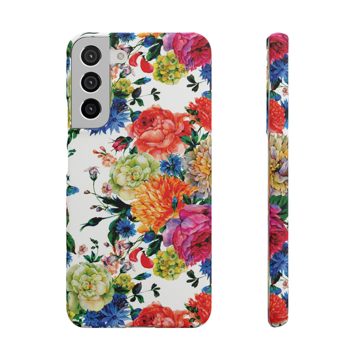 Sleek Snap Colorful Flowers Cute Phone Case for iPhone 16 15 14 13 12 11 X Xs Max Xr Pro Plus Samsung Galaxy S24 S23 S22 S21 S20 Note Ultra
