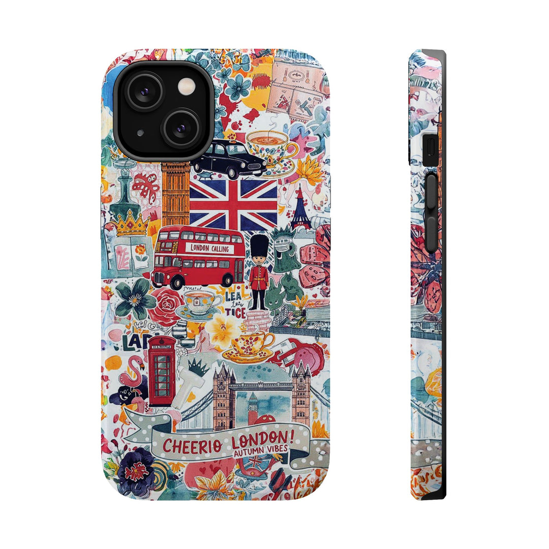 London England Coquette Collage Tough Magsafe Cute Phone Cases for Iphone | iPhone 17 Pro Max Case, Iphone 16, Iphone 15 14 13 12 11 10 9 - Studio40ParkLane