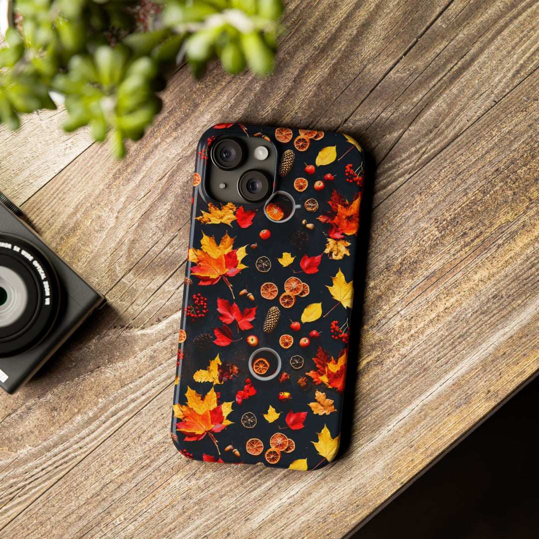 Slim Cute Fall Leaves Collage Phone Cases for Iphone | iPhone 15 Case | iPhone 15 Pro Max Case, Iphone 14, Iphone 14 Pro Max, Iphone 13, Iphone 16 - Studio40ParkLane