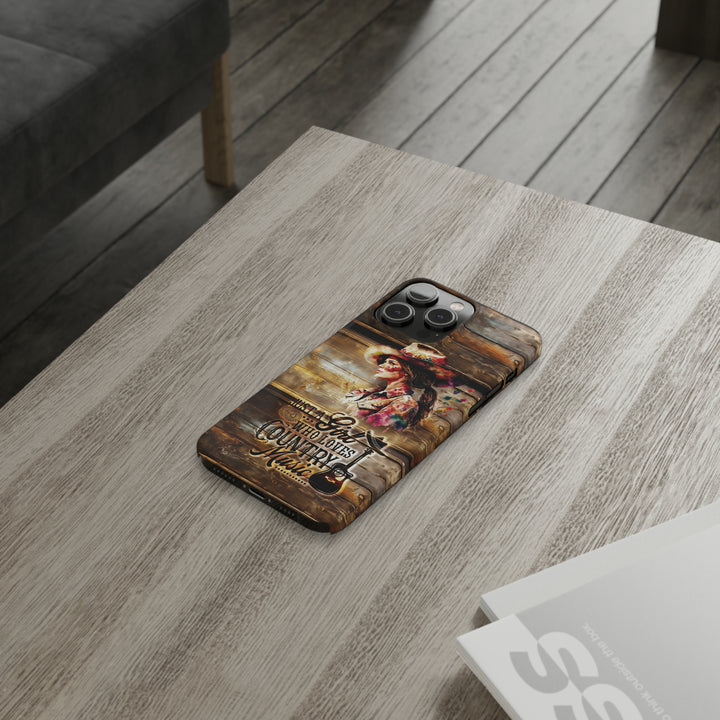 Slim Cute Phone Cases for Iphone - | iPhone 15 Case | iPhone 15 Pro Max Case, Iphone 14 Case, Iphone 14 Pro Max, Iphone 13, Country Music Girl - Studio40ParkLane