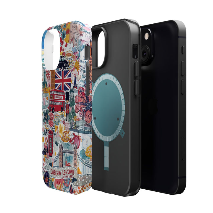 London England Coquette Collage Tough Magsafe Cute Phone Cases for Iphone | iPhone 17 Pro Max Case, Iphone 16, Iphone 15 14 13 12 11 10 9 - Studio40ParkLane