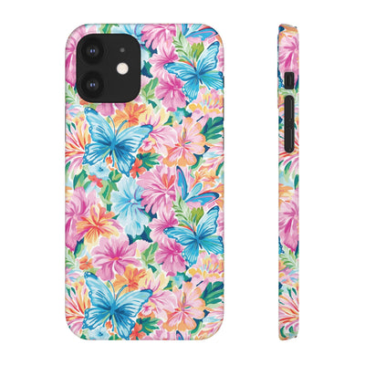 Snap Butterflies Flowers Cute Phone Cases for Samsung S24, S23, S22, S21, S20, Plus and Ultra, Iphone 16 Pro Max, Iphone 15, 14, 13, 12, 11, 10 - Studio40ParkLane