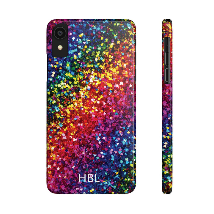 Slim Personalized Slim Muted Faux Play on Glitter Effect Cute Phone Cases for Iphone 16 Pro Max | iPhone 15 Case | iPhone 15 Pro Max Case, Iphone 14, Iphone 14 Pro Max, Iphone 13 12 11 8 7 - Studio40ParkLane