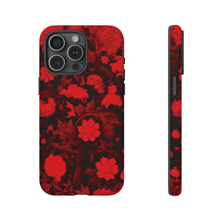 Cool Phone Case | Red Flowers, For iPhone 15 Case | iPhone 15 Pro Case, Iphone 14 Case, Iphone 14 Pro Max Case, Protective Iphone Case - Studio40ParkLane
