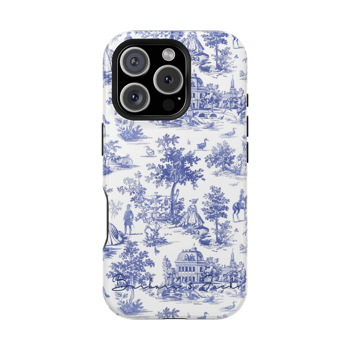 Magsafe French Toile Personalized Initial Custom Gift Cute Phone Cases for Iphone 16 Pro Max | iPhone 15, Pro Max Case, Iphone 14, 13, 12, 11, 10 - Studio40ParkLane