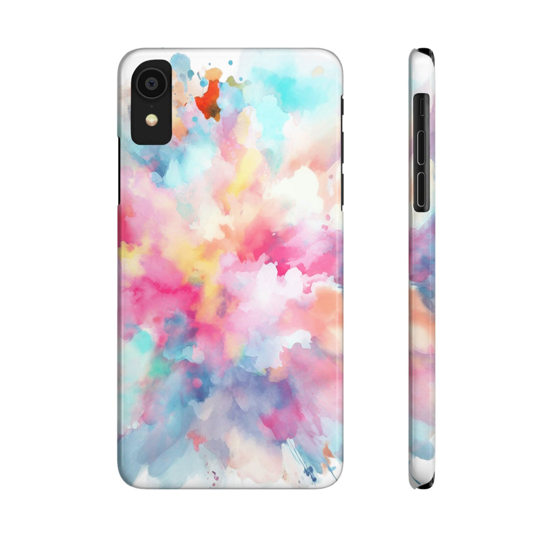 Slim Paint Splash Pink Gift for Her Cute Phone Cases for Iphone 16 Pro Max | iPhone 15 Case | iPhone 15 Pro Max Case, Iphone 14, Iphone 14 Pro Max, Iphone 13 12 11 8 7 - Studio40ParkLane