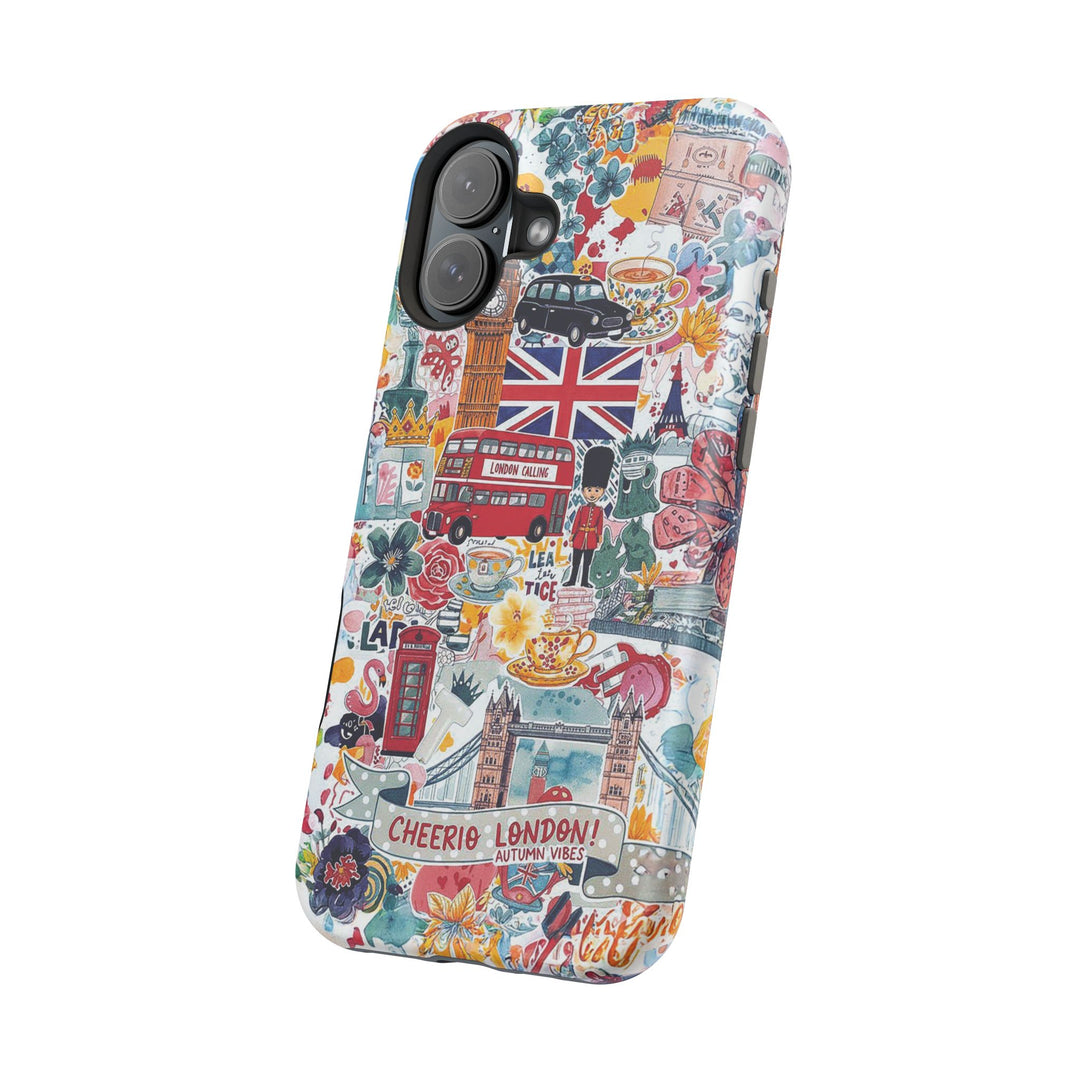 London England Coquette Collage Tough Magsafe Cute Phone Cases for Iphone | iPhone 17 Pro Max Case, Iphone 16, Iphone 15 14 13 12 11 10 9 - Studio40ParkLane