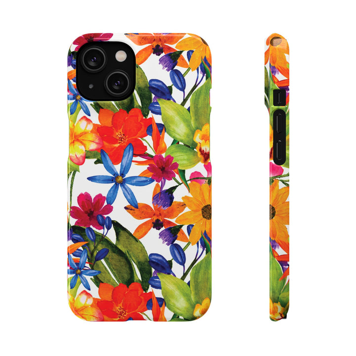 Sleek Snap Colorful Flowers Cute Phone Case for iPhone 16 15 14 13 12 11 X Xs Max Xr Pro Plus Samsung Galaxy S24 S23 S22 S21 S20 Note Ultra