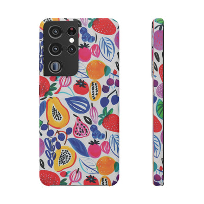 Snap Summer Fruit Gift for Her Cute Phone Cases for Samsung Galaxy S24, S23, S22, S21, S20, Plus, Ultra, Iphone 16, 15, 14, Pro and Max