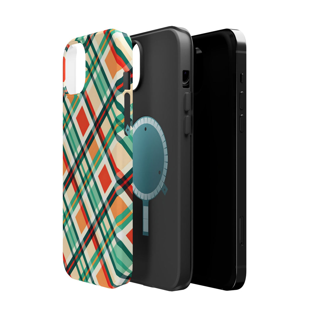 Checkered Plaid Magsafe Gift for Her Cute Phone Case for Iphone, | iPhone 16 | iPhone 15 Pro Max, Iphone 14 Pro Max, 13 12 11 10 9 8 7 - Studio40ParkLane