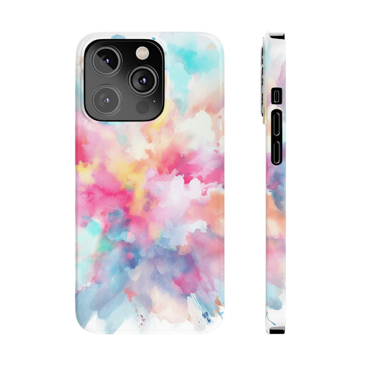 Slim Paint Splash Pink Gift for Her Cute Phone Cases for Iphone 16 Pro Max | iPhone 15 Case | iPhone 15 Pro Max Case, Iphone 14, Iphone 14 Pro Max, Iphone 13 12 11 8 7 - Studio40ParkLane