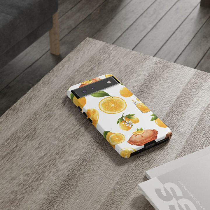 Impact Resistant, Lemon Fruit Pie, Cute Phone Cases for Samsung S24, S23, S22, S21, IPhone 15 pro Iphone 14 pro Iphone 13 IPhone 12 Iphone 11 - Studio40ParkLane