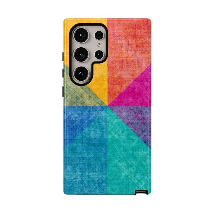 Impact Resistant, Colored Shapes, Cute Phone Cases for Samsung S24, S23, S22, S21, IPhone 15 pro Iphone 14 pro Iphone 13 IPhone 12 Iphone 11 - Studio40ParkLane