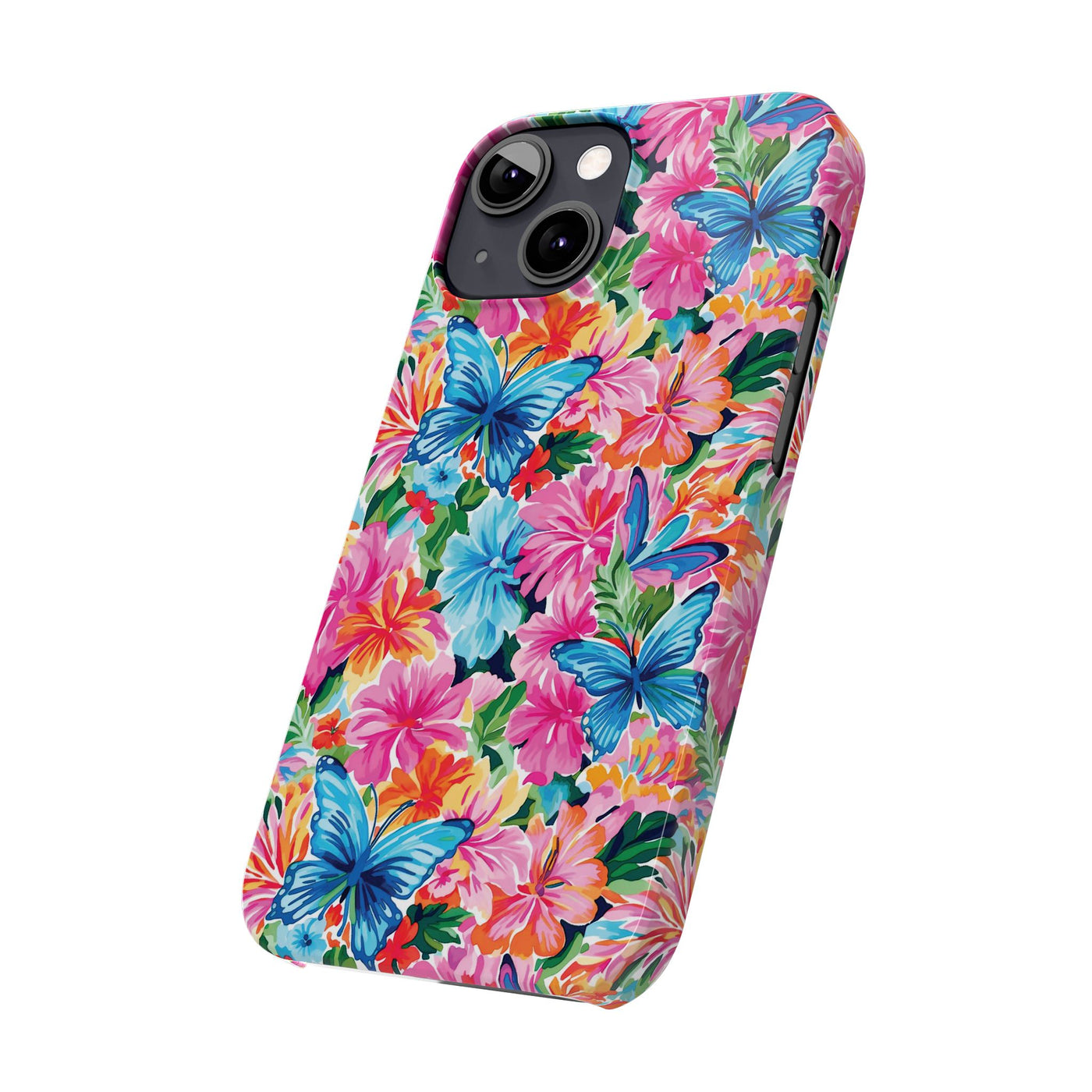 Slim Butterflies Flowers Gift for Her Cute Phone Cases for Iphone 16 Pro Max | iPhone 15 Case | iPhone 15 Pro Max Case, Iphone 14, 13, 12, 11, 10, 8, 7 - Studio40ParkLane