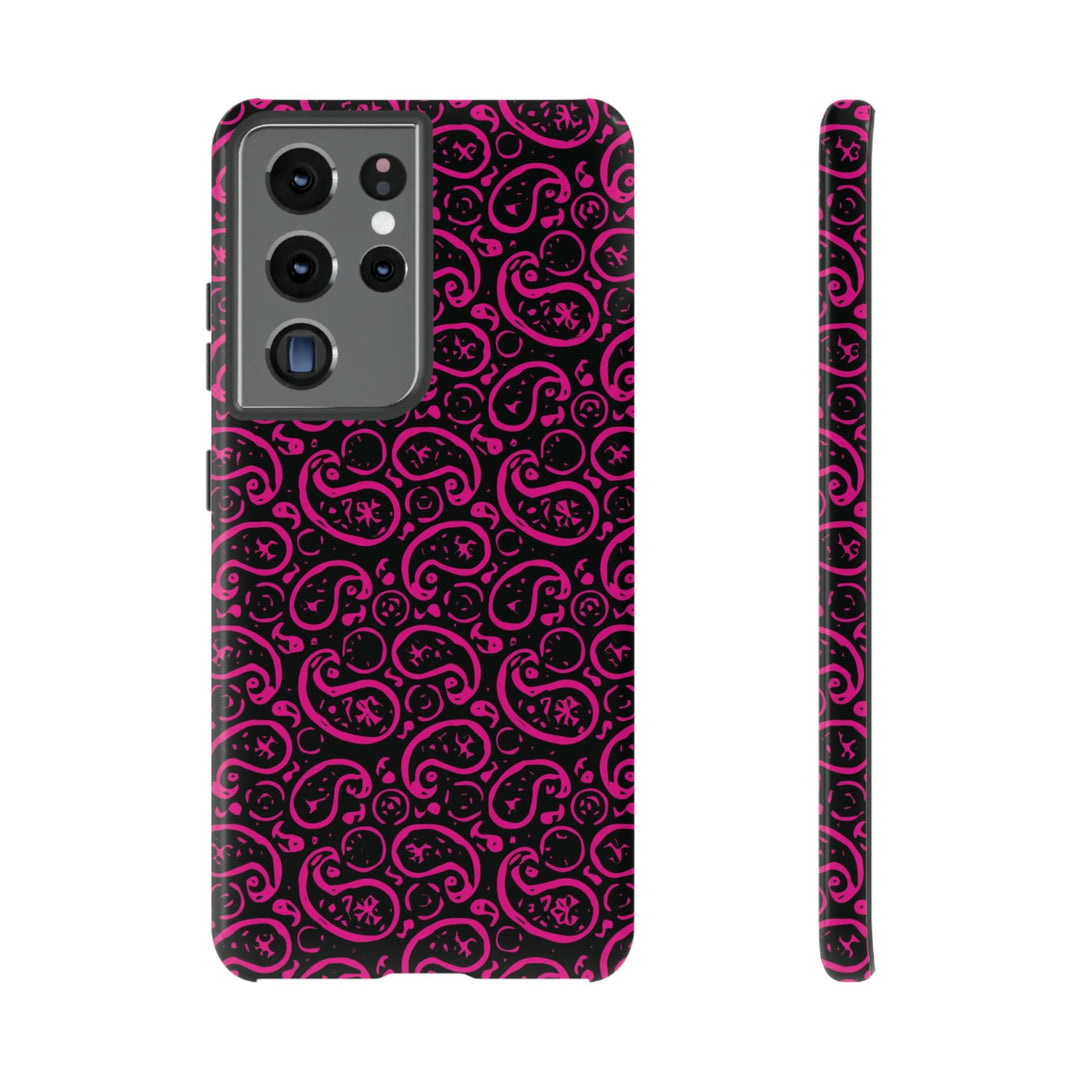 Samsung Galaxy Phone Case | Galaxy S23, S22, S21, S20 | Luxury Case Double Layered | Impact Resistant | Fashionable - Paisley 3 - Studio40ParkLane