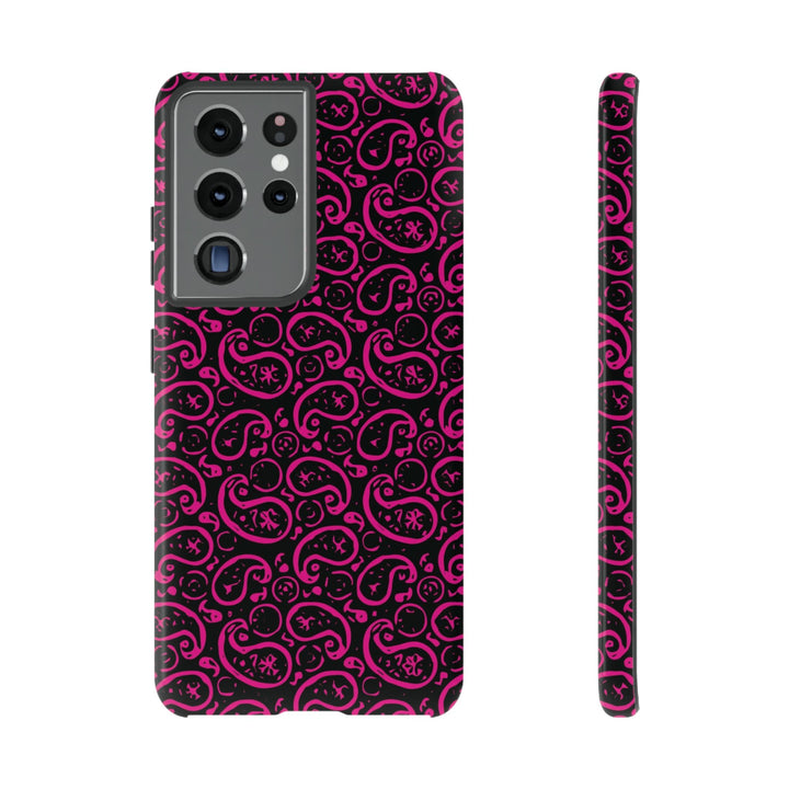 Samsung Galaxy Phone Case | Galaxy S23, S22, S21, S20 | Luxury Case Double Layered | Impact Resistant | Fashionable - Paisley 3 - Studio40ParkLane