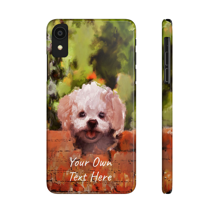 Slim Personalized Cute iPhone Cases - | iPhone 15 Case | iPhone 15 Pro Max Case, Iphone 14 Case, Iphone 14 Pro Max, Iphone 13, Bichon Frise Dog - Studio40ParkLane