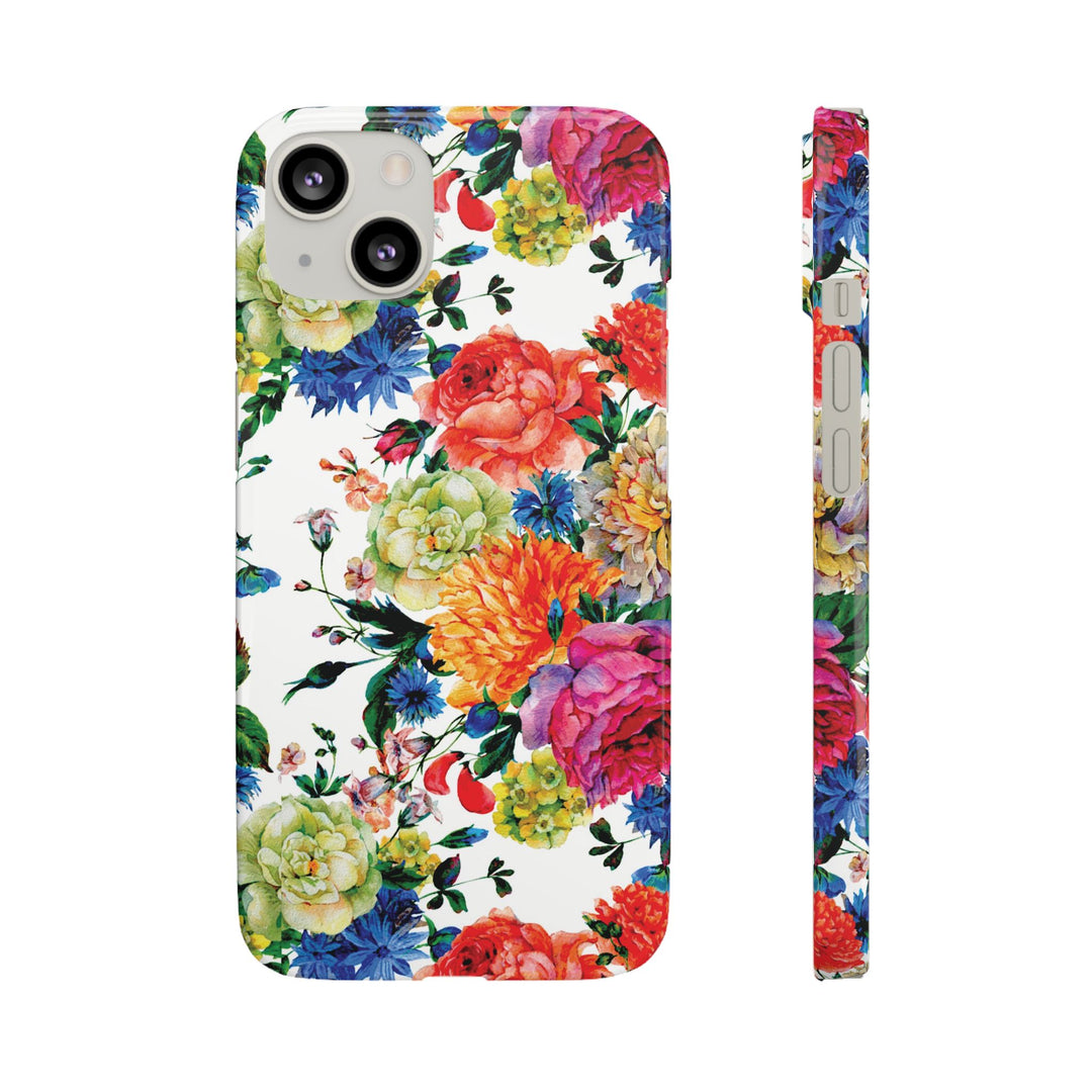 Sleek Snap Colorful Flowers Cute Phone Case for iPhone 16 15 14 13 12 11 X Xs Max Xr Pro Plus Samsung Galaxy S24 S23 S22 S21 S20 Note Ultra