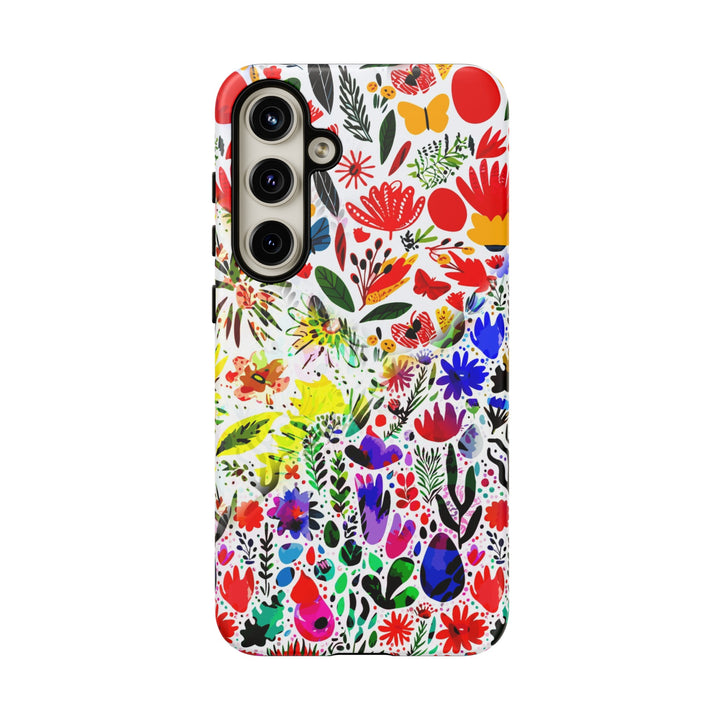 Impact Resistant, Colored Flowers, Cute Phone Cases for Samsung S24, S23, S22, S21, IPhone 15 pro Iphone 14 pro Iphone 13 IPhone 12 Iphone 11 - Studio40ParkLane