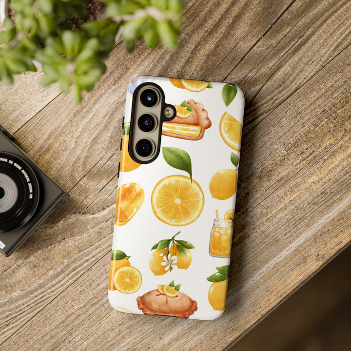Cute Samsung Phone Case | Aesthetic Samsung Phone Case | Galaxy S23, S22, S21, S20 | Summer Fruit Lemons, Protective Phone Case - Studio40ParkLane