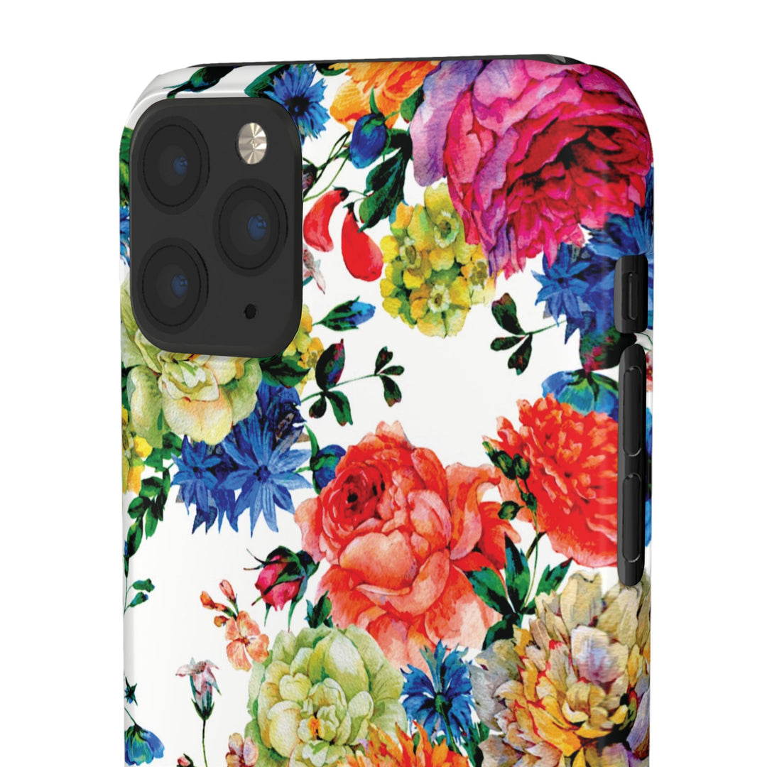 Sleek Snap Colorful Flowers Cute Phone Case for iPhone 16 15 14 13 12 11 X Xs Max Xr Pro Plus Samsung Galaxy S24 S23 S22 S21 S20 Note Ultra