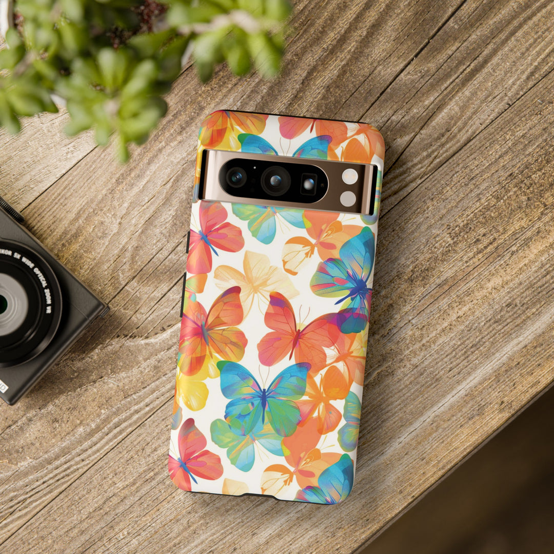 Cute Samsung Case | Cool Iphone Case | Summer Bright Butterflies, Samsung S24, S23, S22, S21, IPhone 15 Case | Iphone 14 Case, Iphone 13 Case - Studio40ParkLane
