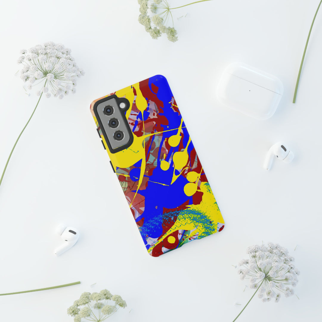 Samsung Galaxy Phone Case | Galaxy S23, S22, S21, S20 | Luxury Case Double Layered | Impact Resistant | Fashionable - Paint Spill 2 - Studio40ParkLane