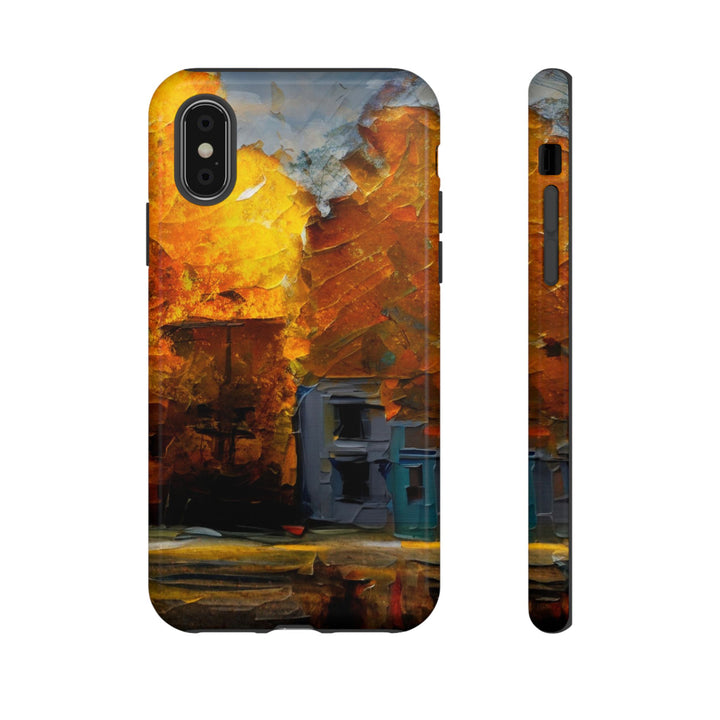 Impact Resistant, Fall Leaves Oil Painting, Cute Phone Cases for Samsung S24, S23, S22, S21, IPhone 15 pro Iphone 14 pro Iphone 13 IPhone 12 Iphone 11 - Studio40ParkLane