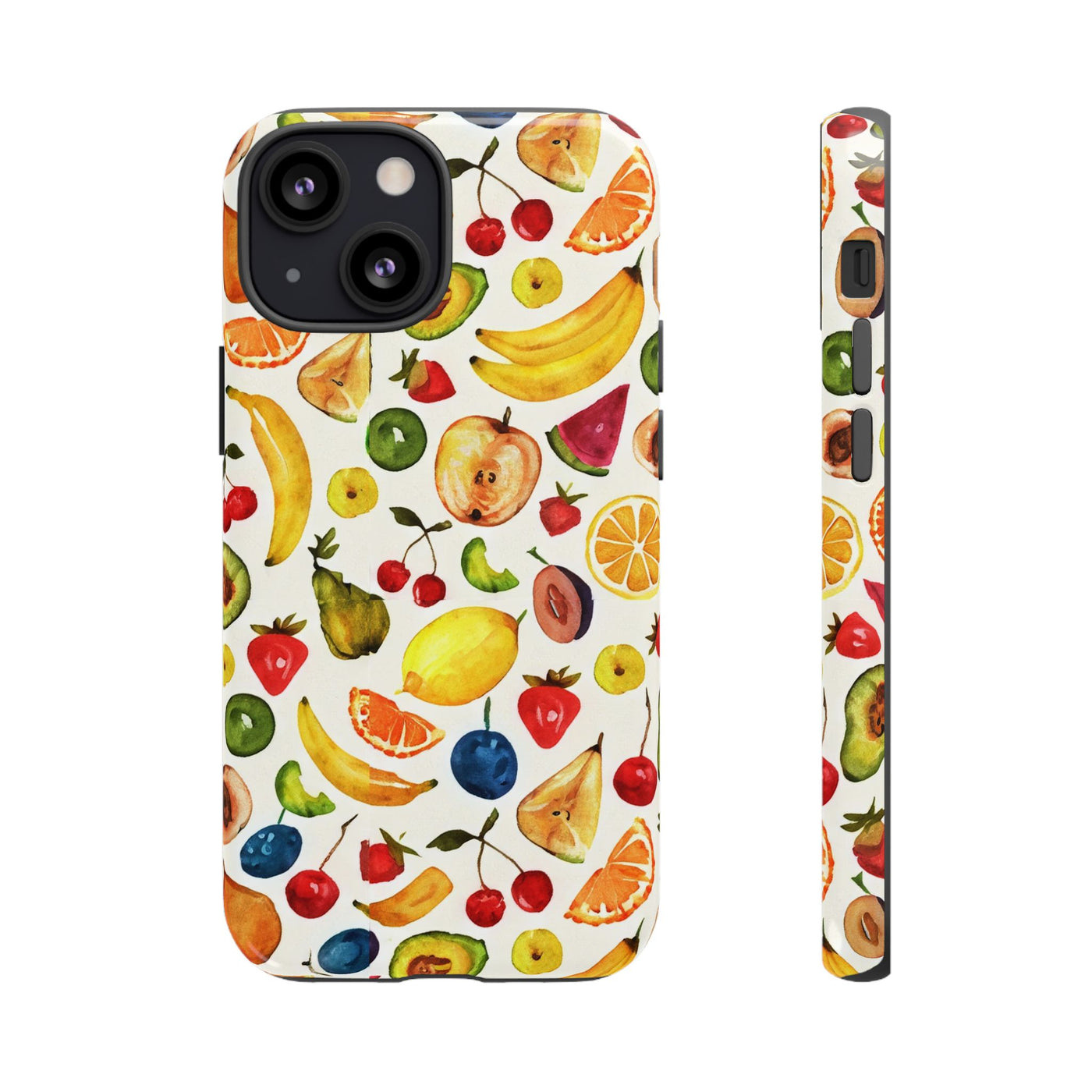 Impact Resistant, Mixed Fruits, Cute Phone Cases for Samsung S24, S23, S22, S21, IPhone 15 pro Iphone 14 pro Iphone 13 IPhone 12 Iphone 11