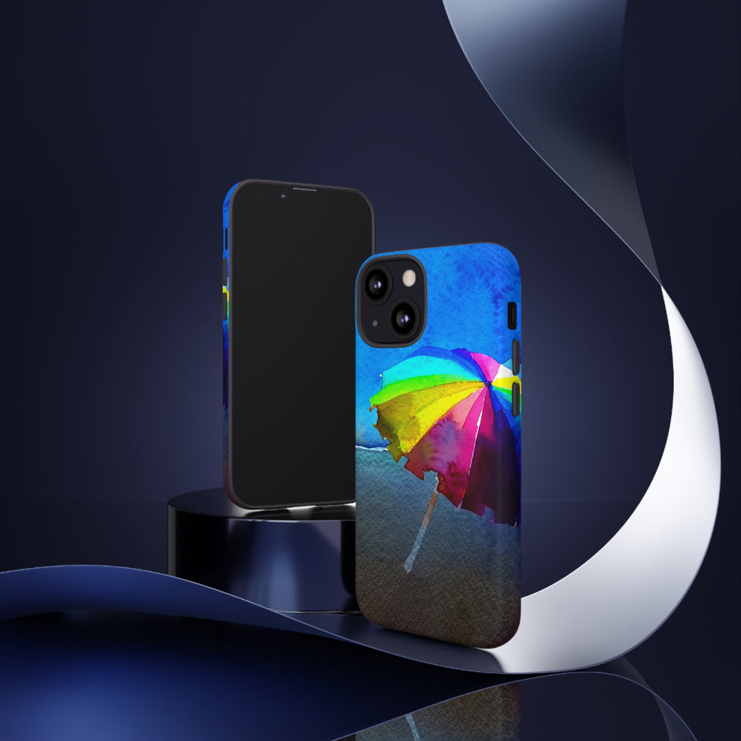 Cute Samsung Case | Cool Iphone Case | Summer Colorful Beach Parasol, Samsung S24, S23, S22, S21, IPhone 15 Case | Iphone 14 Case, Iphone 13 Case - Studio40ParkLane