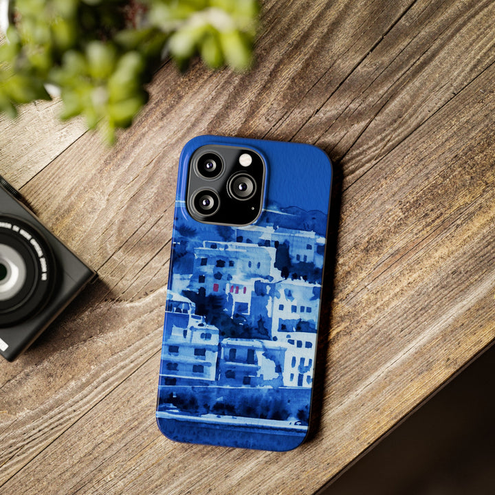 Slim Cute Phone Cases for Iphone | iPhone 15 Case | iPhone 15 Pro Max Case, Iphone 14, Iphone 14 Pro Max, Iphone 13, Greek Island Blue - Studio40ParkLane