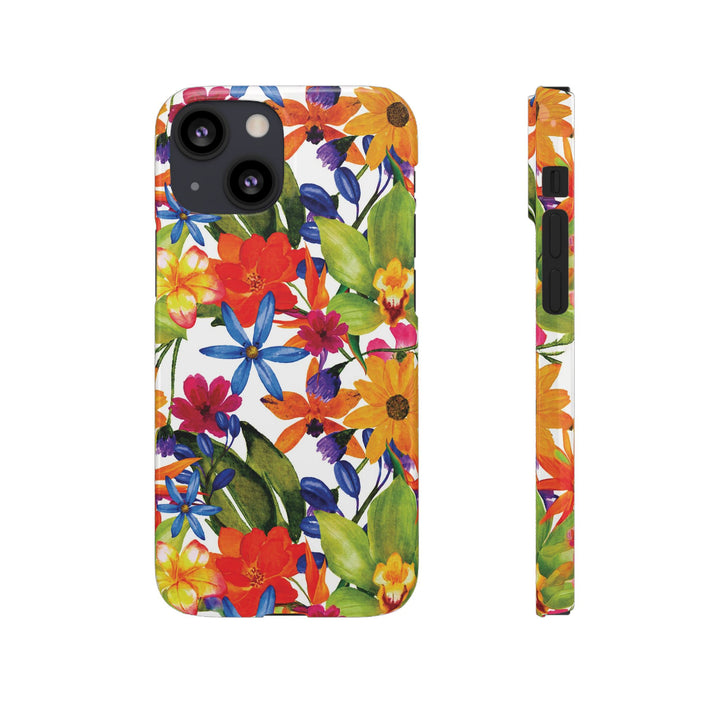 Sleek Snap Colorful Flowers Cute Phone Case for iPhone 16 15 14 13 12 11 X Xs Max Xr Pro Plus Samsung Galaxy S24 S23 S22 S21 S20 Note Ultra