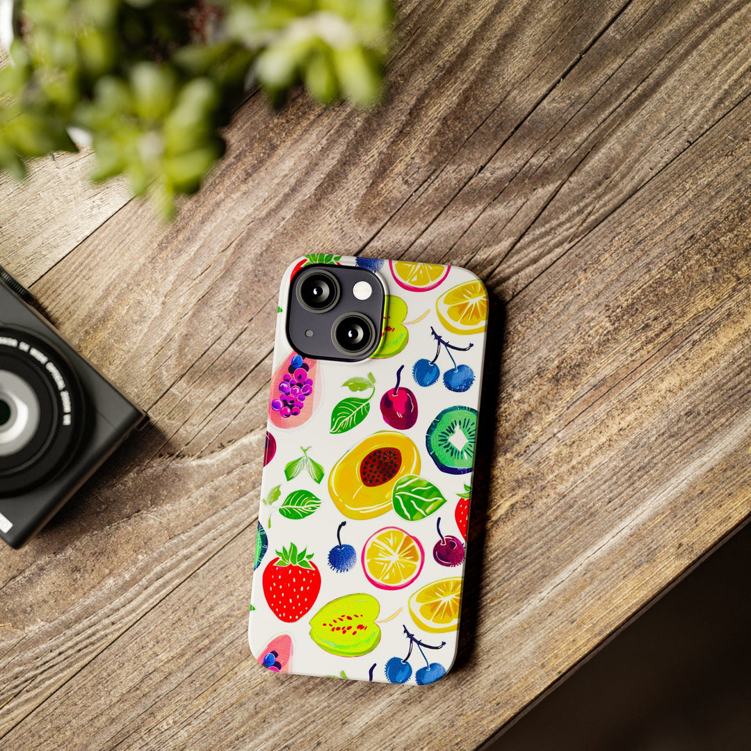 Slim Cute Phone Cases for Iphone | iPhone 15 Case | iPhone 15 Pro Max Case, Iphone 14, Iphone 14 Pro Max, Iphone 13, Summer Fruit Mix - Studio40ParkLane