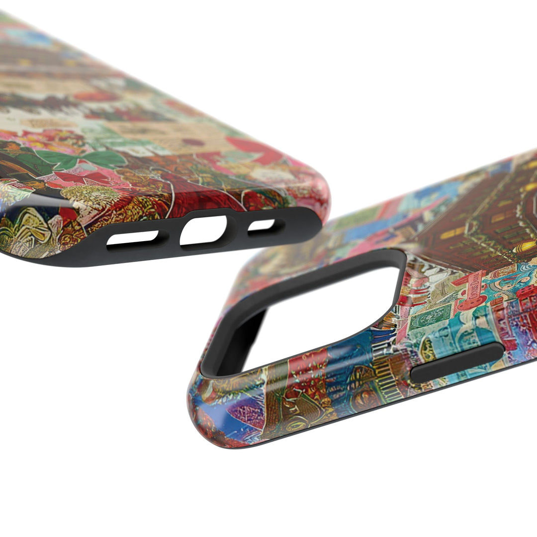 Aesthetic Tough Magsafe London Coquette Collage Phone Case - For iPhone 17 Pro Max iPhone 16 Pro iPhone 15 Iphone 14 Plus 13 Pro 12 11 10 - Studio40ParkLane