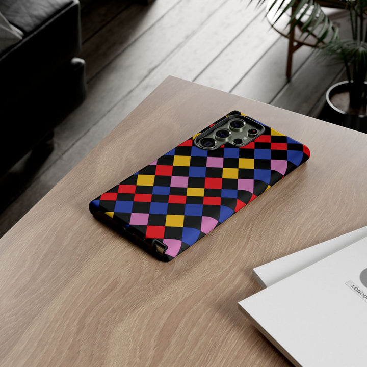 Aesthetic Tough Colorful Checkerboard Phone Case Premium - For iPhone 17 Pro Max iPhone 16 Pro iPhone 15 Iphone 14 Plus 13 Pro 12 11 10 XR - Studio40ParkLane