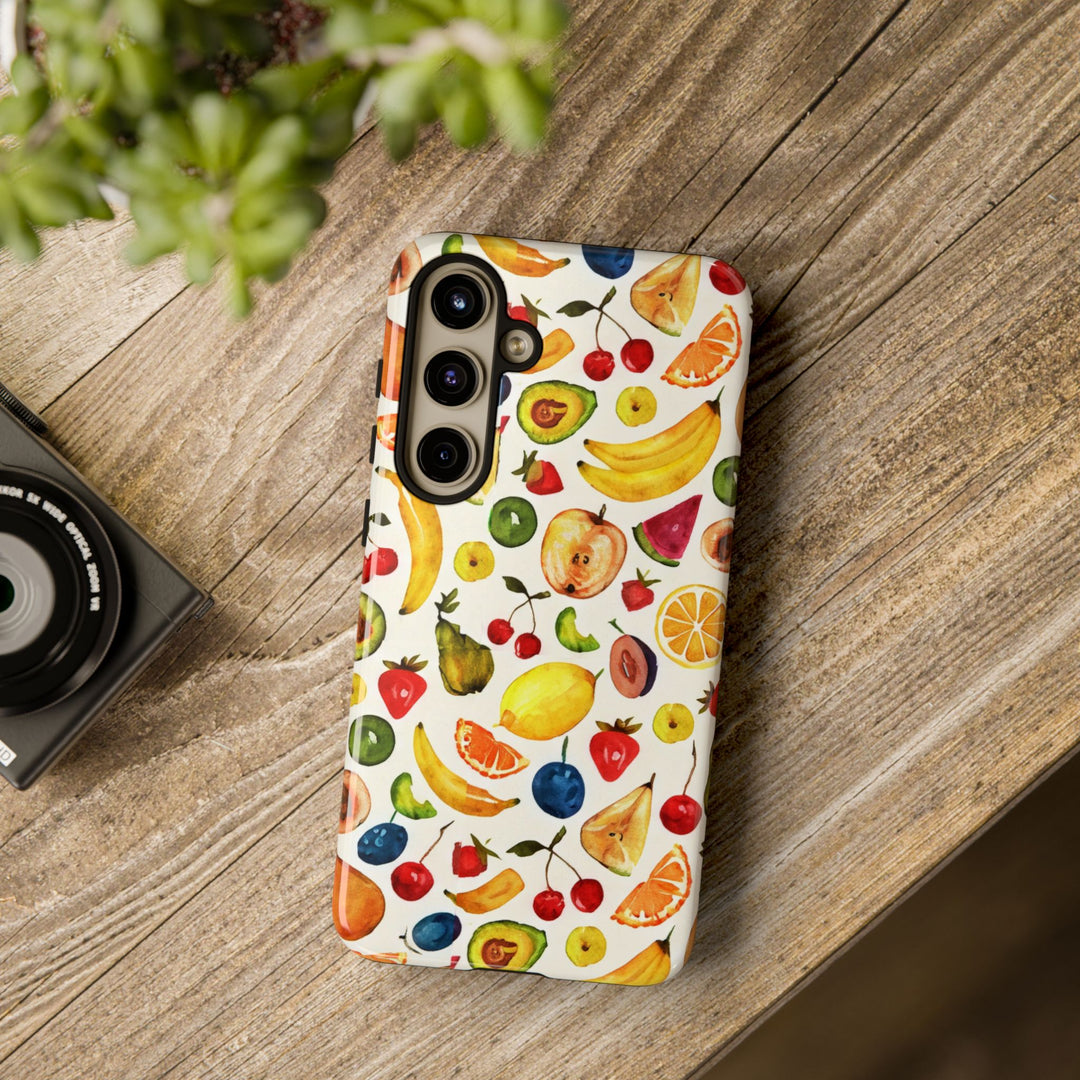 Impact Resistant, Mixed Fruits, Cute Phone Cases for Samsung S24, S23, S22, S21, IPhone 15 pro Iphone 14 pro Iphone 13 IPhone 12 Iphone 11 - Studio40ParkLane