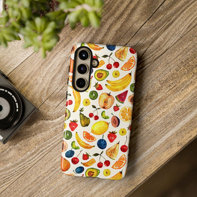 Impact Resistant, Mixed Fruits, Cute Phone Cases for Samsung S24, S23, S22, S21, IPhone 15 pro Iphone 14 pro Iphone 13 IPhone 12 Iphone 11