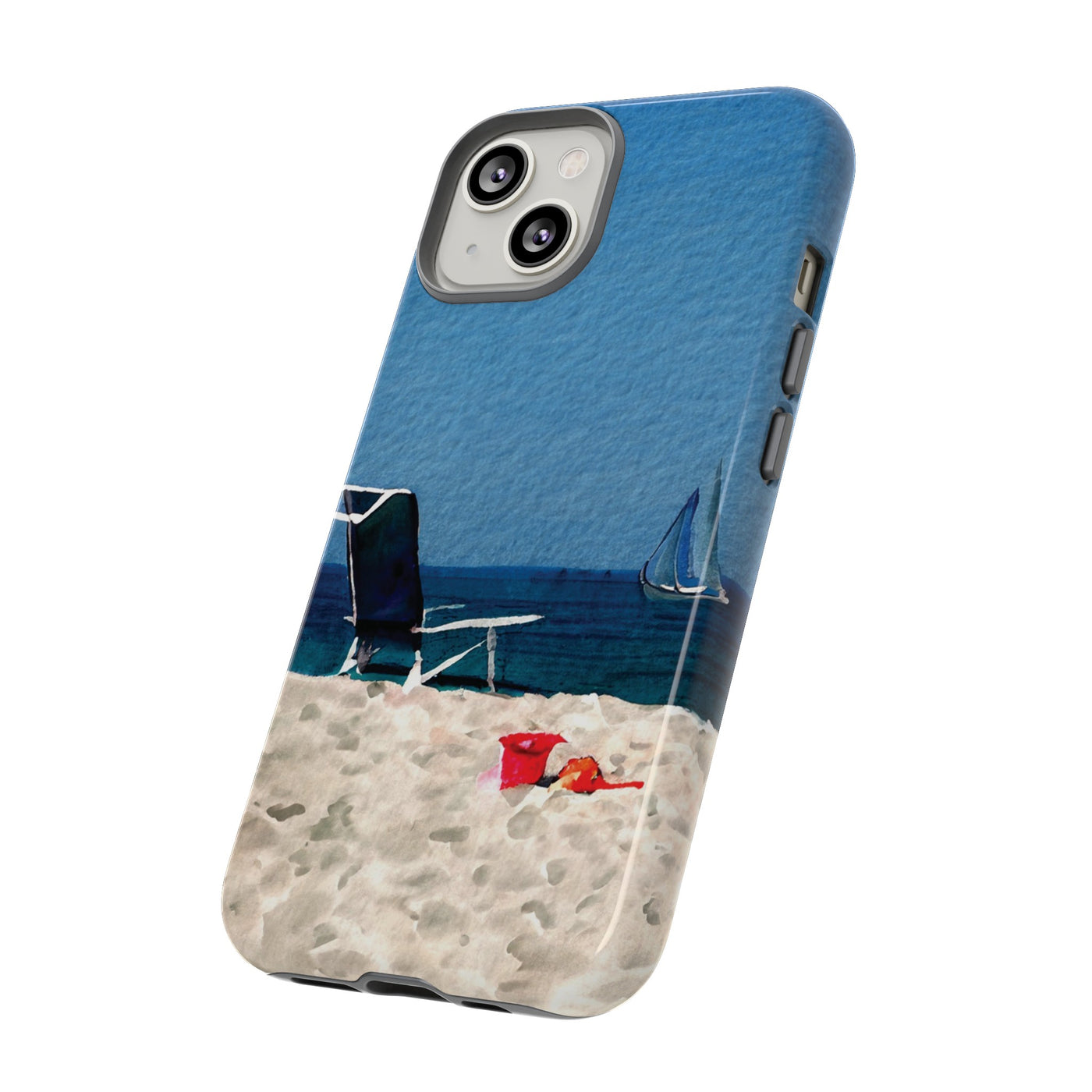 Cute Samsung Case | Cool Iphone Case | Summer Blue Beach Chair, Samsung S24, S23, S22, S21, IPhone 15 Case | Iphone 14 Case, Iphone 13 Case